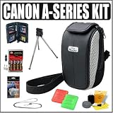 Accessory Kit for the Canon Powershot A470 A580 A590 Digital Cameras + BATTERIES + CANON PSC100 CASE
