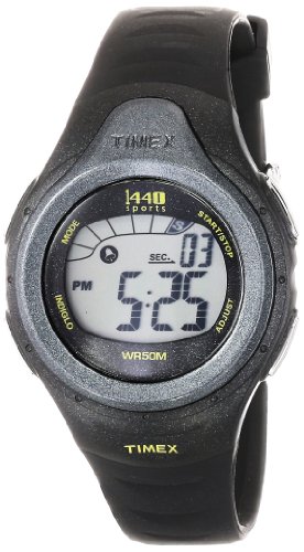 Timex Unisex T5K242 1440 Sports Digital Sport Black Resin Strap Watch