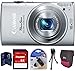Canon PowerShot ELPH 330 HS 12.1 MP Wi-Fi Enabled CMOS Digital Camera (Silver) + 8 GB Kit