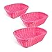 Colorbasket Hand Woven Waterproof Rectangular Basket, Rose