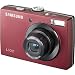 Electronics : Samsung L100 8.2MP Digital Camera with 3x Optical Zoom (Red)