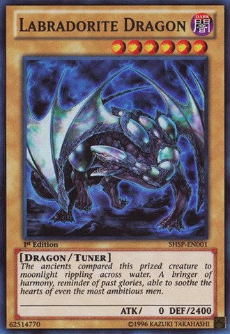 Yu-Gi-Oh! - Labradorite Dragon (SHSP-EN001) - Shadow Specters - 1st Edition - Super Rare