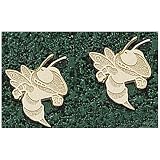 LogoArt Georgia Tech Yellow Jackets 10K Gold Team Logo 3/8 Post Earrings