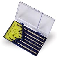 Buffalo Tools PS6 Screwdriver Set, 6-Piece Mini Precision, Chrome Plated