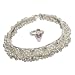 Ankle Bracelets Silver Toe Ring Pair 169 gms.10 inches (anklts525)