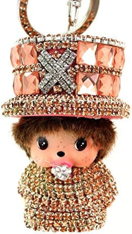 Mega Hat Topaz Sparkling Baby Key Chain / Purse Charm