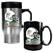 Miami Dolphins 16oz Travel Mug & 15oz Ceramic Mug set - Helmet logo NFL Football