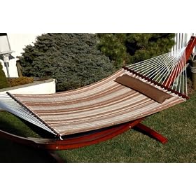 Bliss� Classic Quilted Hammock with Pillow, GREEN by Bliss