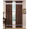 Spa Collection Curtains Chocolate and White Stripe Set of 2 Window Panels Coverings Treatments