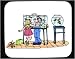 Mouse Pad with body, individuals, individual, humans, girl, goldfish, person, human, boy, persons, fish, people, aquarium
