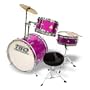 TKO 3-Piece Junior Children's/kids Drum Set with Seat - PINK**