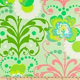 54'' Wide Amy Butler Home Decor Love Twill Paradise Garden Mint Fabric By The Yard