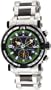 Chase-Durer Men's 224.2BE-BRA Trackmaster Pro Chronograph 2nd Edition Stainless Steel and Black Ion-Plated Watch