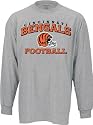 Cincinnati Bengals -Grey- Stacked Helmet Long Sleeve T-Shirt