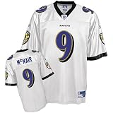 Reebok Baltimore Ravens Steve McNair Replica White Jersey