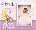 New Baby Girl Moon Personalized Birth Announcement Keepsake Picture Frame Gift