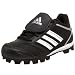 adidas Little Kid/Big Kid Triple Star 7 Cleat,Black/White/Silver,3 M US Little Kid