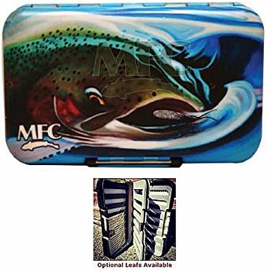 MFC Optional Leaf Plastic Fly Box - With Leaf Included - (Salmon Snack)