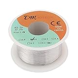 uxcell　はんだワイヤ　はんだワイヤーリール　リール巻はんだ　1ロール入り　錫　鉛　DMiotech　5Mの長さ　0.6mm