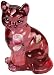 Fenton3-3/4-Inch Tall Cat Figurine, Blush Rose Glass Color