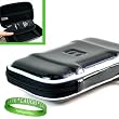 Quality ** BLACK ** Hard Storage Case for Garmin Nuvi 3790t Portable GPS Unit with Carbineer Clip + Live * Laugh * Love Wrist Band!!!