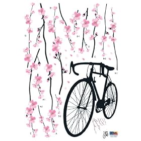 Instant Home/Wall Reusable Decal Stickers - Perfect Sakura Blossoms