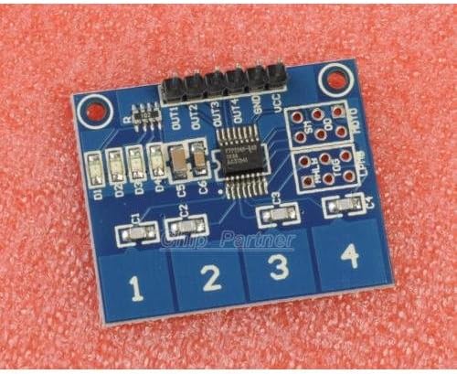 heartsea technologyTTP224 4 Channel Capacitive Touch Button Switch Module Touch Sensor