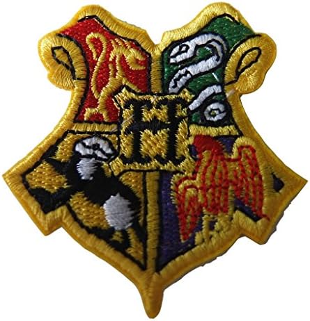 Harry Potter Series Hogwarts Houses Crest Embroidered Patch (2.5 inches tall by 2 inches wide)