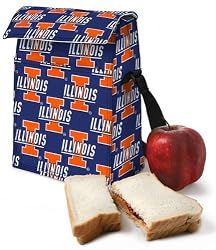 University of Illinois Lunch Cooler Bag Insulated Fighting Illini Logo NO Lead Lead-Free safe Lunchbox