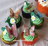24 Edible Wafer Butterflies