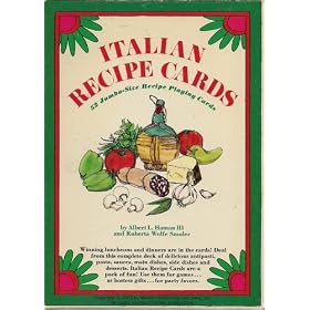 Italian Recipe Cards [52 Jumbo-Size Recipe Playing Cards] by Albert L. Haman