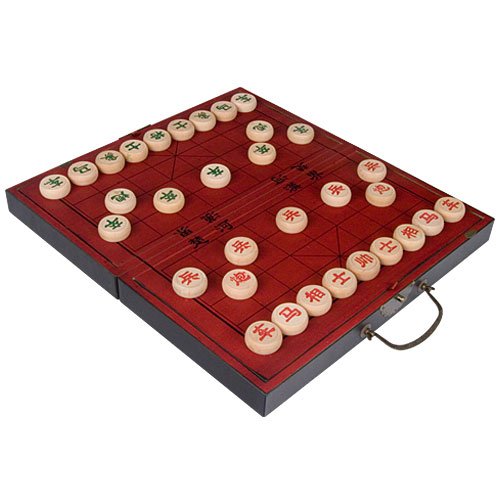 Chinese Chess Xiangqi Set in Leather Case