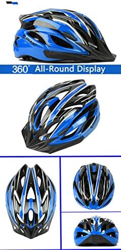 Ultralight Helmet Eps Adjustable Integrally-Molded Road Bike / Bicycle / Mtb Cycling Helmet - Blue