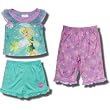 Tinkerbell "Feathers, Flowers & Fairydust" 3 piece pajama set for toddlers