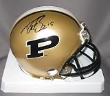 Drew Brees Autographed/Hand Signed Purdue Boilermakers Mini Helmet
