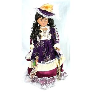Crimson Collection African America Porcelain Doll by Crimson Collection