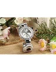 Youyoupifa Fashion Silver Round Dial With Crystal Decoration Ladies Bracelet Wrist Watch