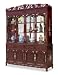 72 Rosewood Grape Vine Motif w/Pearl Inlaid China Cabinet