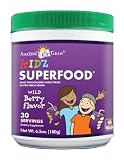 Amazing Grass Kidz SuperFood Powder, Wild Berry Flavor, 6.5-Ounce Canister