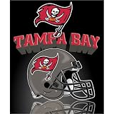 Tampa Bay Buccaneers Light Weight Fleece NFL Blanket (Grid Iron) (50"x60")