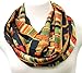 Book scarf Library Bookshelves Infinity Scarf birthday gift for her