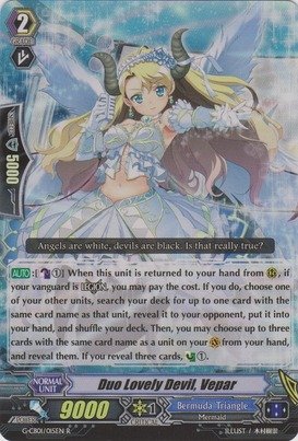 Cardfight!! Vanguard TCG - Duo Lovely Devil, Vepar (G-CB01/015EN) - G Clan Booster 1: Academy of Divas