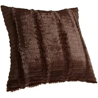 Brentwood 922 Cut Fur Chocolate Pillow, 18-Inch