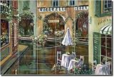 Afternoon in Collioure by Ginger Cook - Artwork On Tile Ceramic Mural 17 x 25.5 Kitchen Backsplash