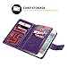 iPhone 6 Case, iPhone 6 Wallet Case (4.7 inch), BENTOBEN Multi-Card Wallet Case Flip Folio PU Leather Wallet Bumper Case Hard Shell Skin Protective Cover for iPhone 6 4.7 inch -Purple