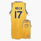 Chris Mullin Golden State Warriors #17 Retro Swingman Adidas NBA Basketball Jersey (Gold)