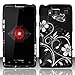 Rubberized White Flowers Design for MOTOROLA Motorola Droid Razr HD XT926