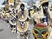 People in Costume and Facial Paint, Ati Atihan Festival, Kalibo, Philippines, Southeast Asia Photographic Poster Print by Adina Tovy, 18x24