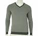 Alfani V-Neck Supima Sweater Charcoal Heather X-Large
