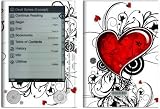 My Heart Design Protective Decal Skin Sticker for Sony Digital Reader PRS-505 Models